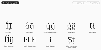 TT Severs Font Poster 14