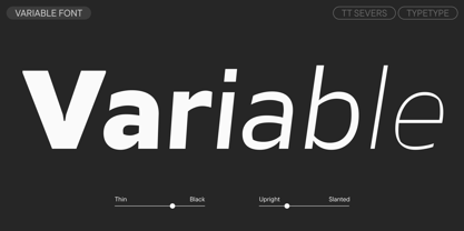 TT Severs Font Poster 5