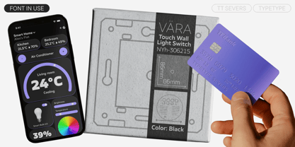 TT Severs Font Poster 2