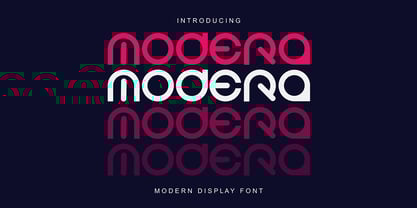 Modera Font Poster 1