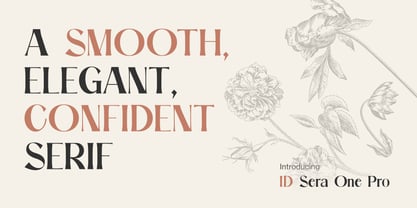 ID Sera One Pro Font Poster 2