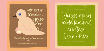 Shelter Natural Font Poster 13