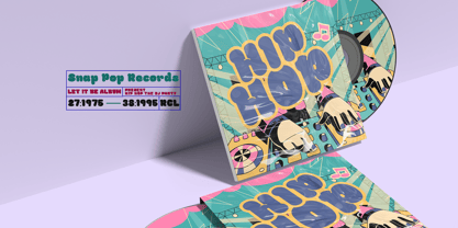 Snap Pop Font Poster 3