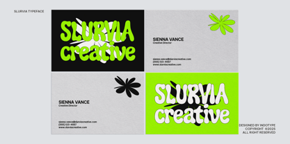 IT Slurvia Font Poster 8