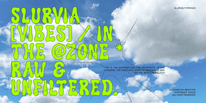 IT Slurvia Font Poster 2