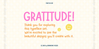 EZ Fwipple Font Poster 6