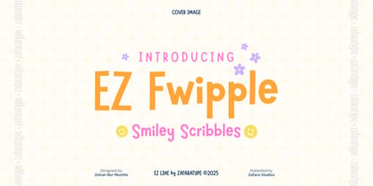 EZ Fwipple Font Poster 1