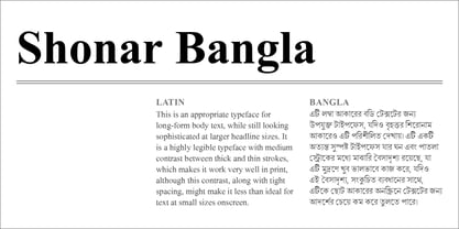 Shonar Bangla Font Poster 4
