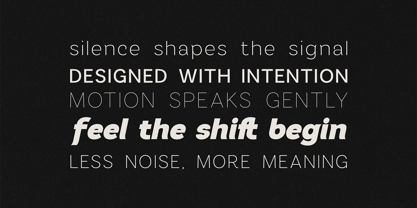 Omoro VF Font Poster 11