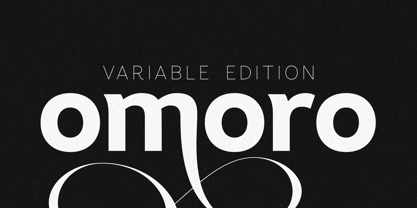 Omoro VF Font Poster 1