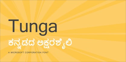 Tunga Font Poster 1