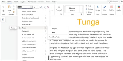 Tunga Font Poster 5