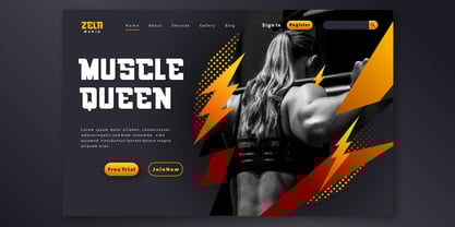 Mozze Sport Font Poster 2