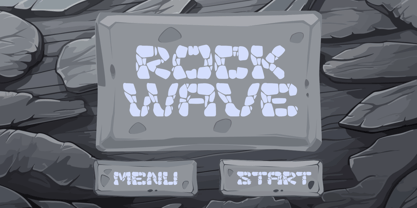 Rock Blox Font Poster 3