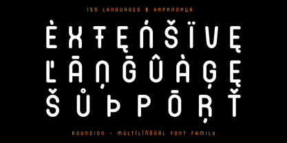 Roundion Font Poster 2