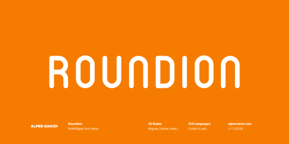 Roundion Font Poster 1