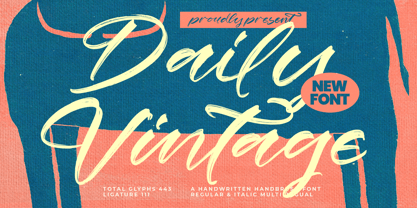 Daily Vintage Font Poster 1