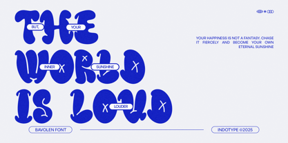 IT Bavolen Font Poster 4