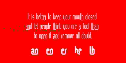 Ring Legs Font Poster 5