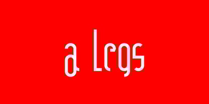 Ring Legs Font Poster 2