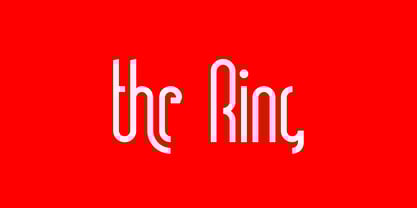 Ring Legs Font Poster 1