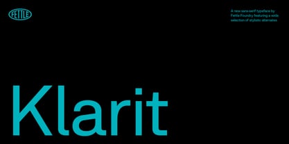 Klarit Font Poster 1