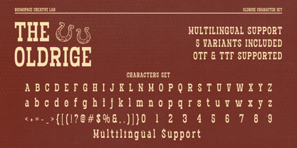 Oldrige Font Poster 11