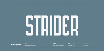 Strider Font Poster 1