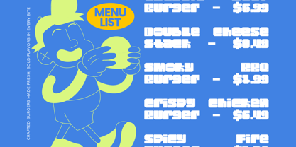 Waves Signal Font Poster 3