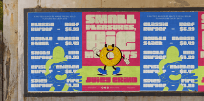 Waves Signal Font Poster 9