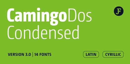 CamingoDos Condensed Font Poster 1