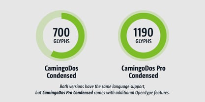 CamingoDos Condensed Font Poster 10