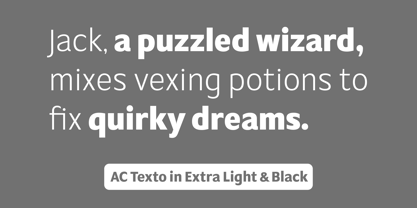 AC Texto Font Poster 6