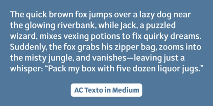 AC Texto Font Poster 4