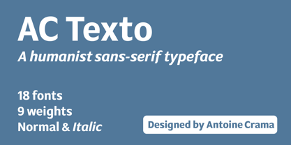 AC Texto Font Poster 1