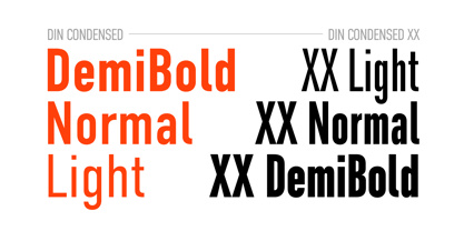 Din Condensed Font Poster 4
