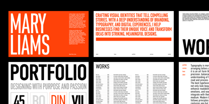 Din Condensed Font Poster 5