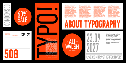 Din Condensed Font Poster 10
