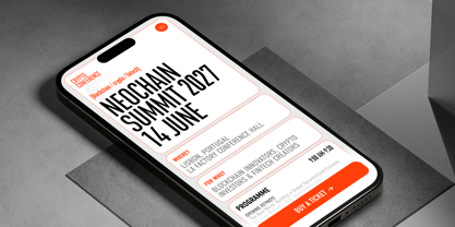 Din Condensed Font Poster 6