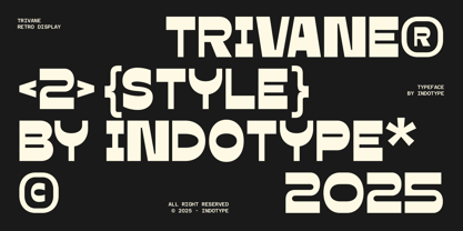 IT Trivane Font Poster 2