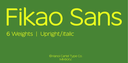 Fikao Sans Font Poster 1
