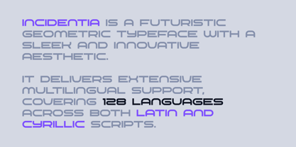 Incidentia Font Poster 4