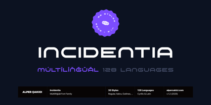 Incidentia Font Poster 1