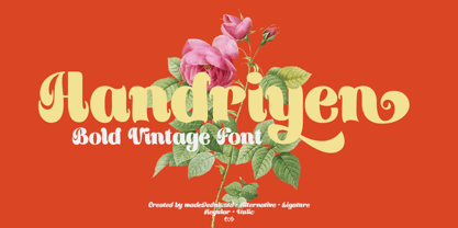 Handriyen Font Poster 1