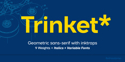 Trinket Font Poster 1