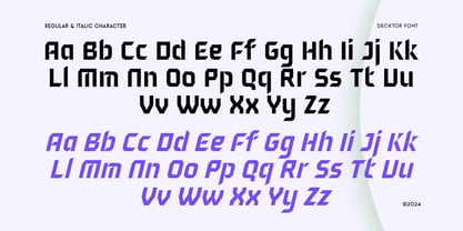 Decktor Font Poster 10