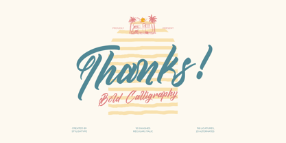 Kamperly Vacation Font Poster 15