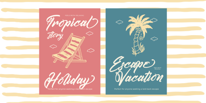 Kamperly Vacation Font Poster 5