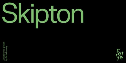 Skipton Font Poster 1