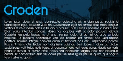 Groden Font Poster 7
